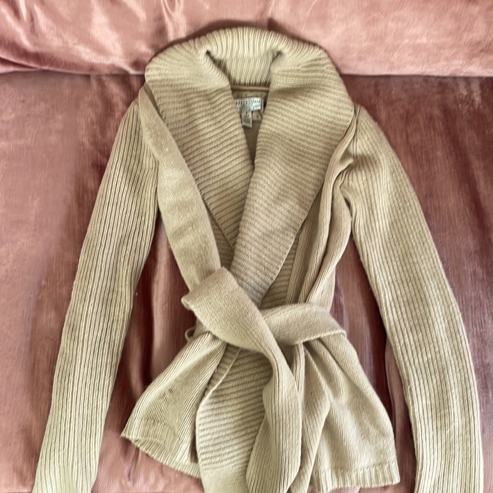 Abercrombie Alpaca Wool Shawl Wrap Cardigan